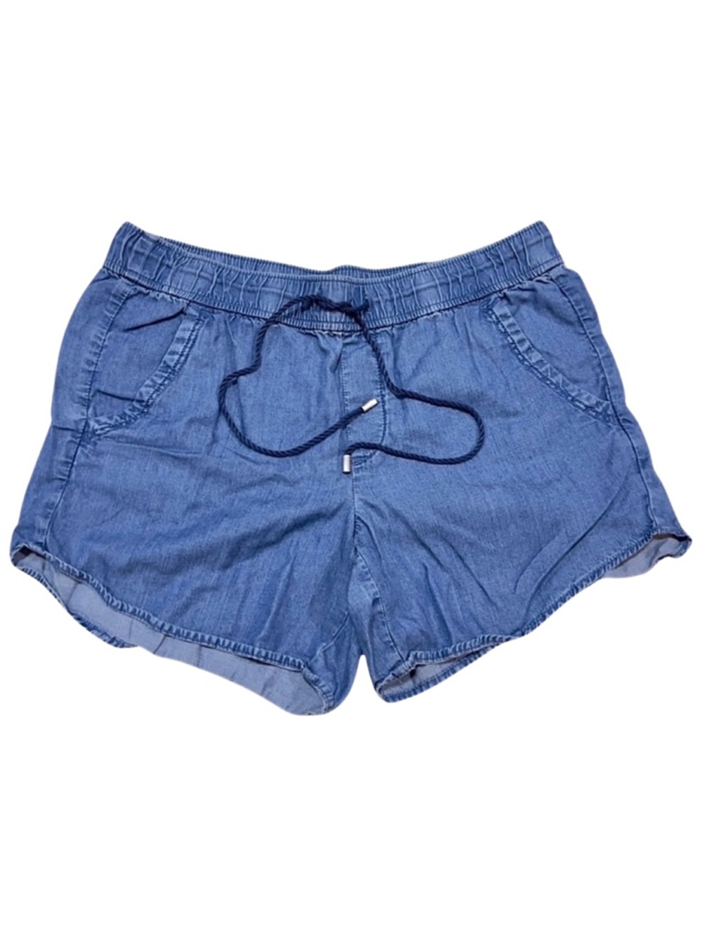 LOFT Drawstring Chambray‎ Shorts